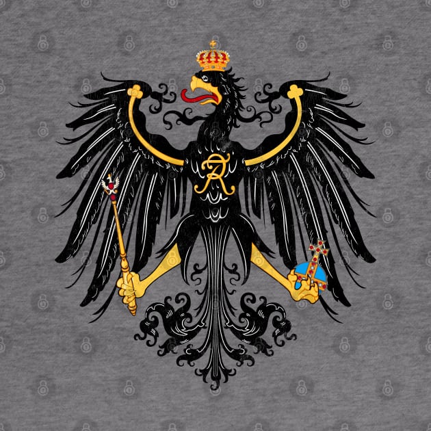 Prussia - Vintage Style Coat of Arms Eagle Design by DankFutura